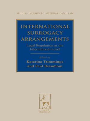 cover image of International Surrogacy Arrangements